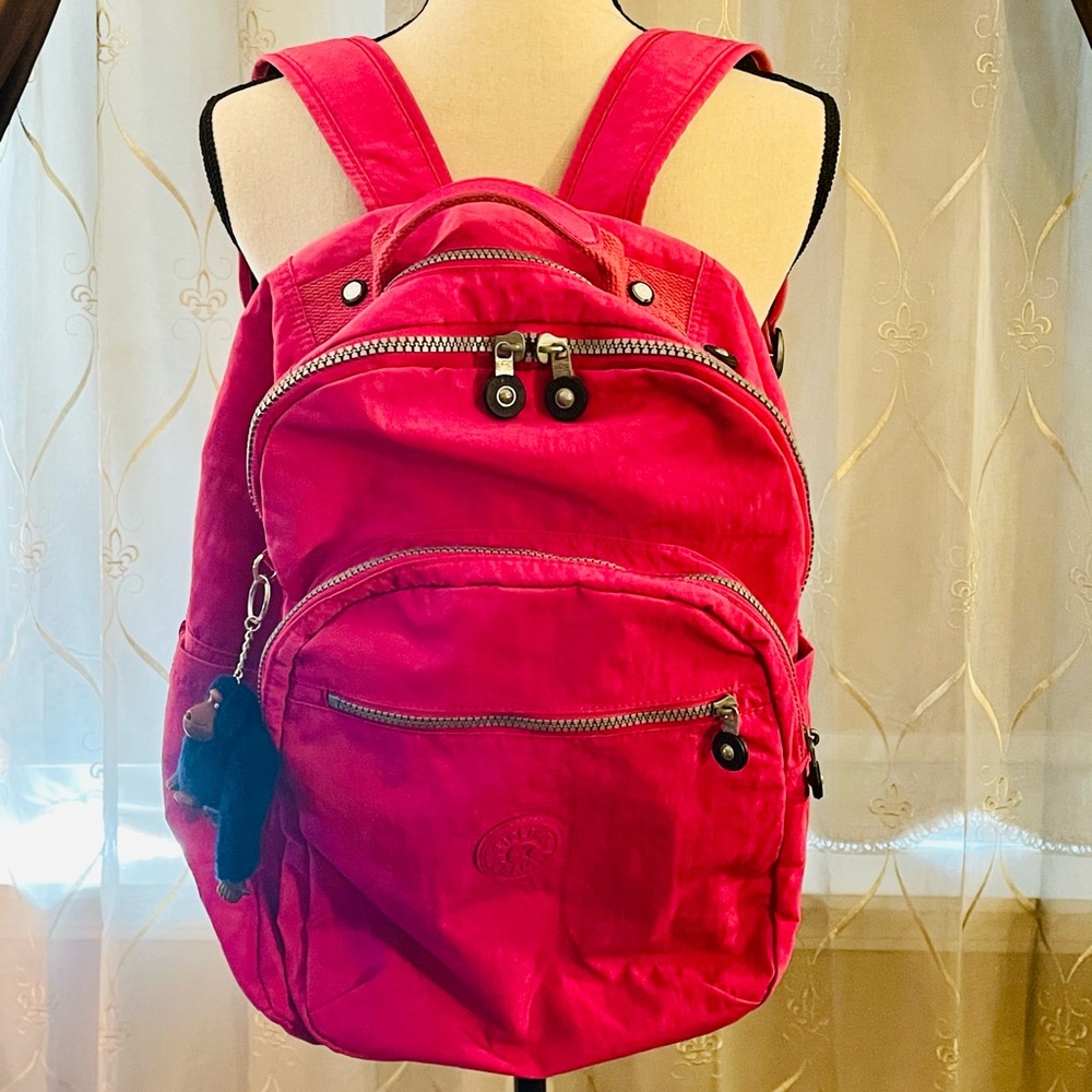 Pink Kipling Backpack